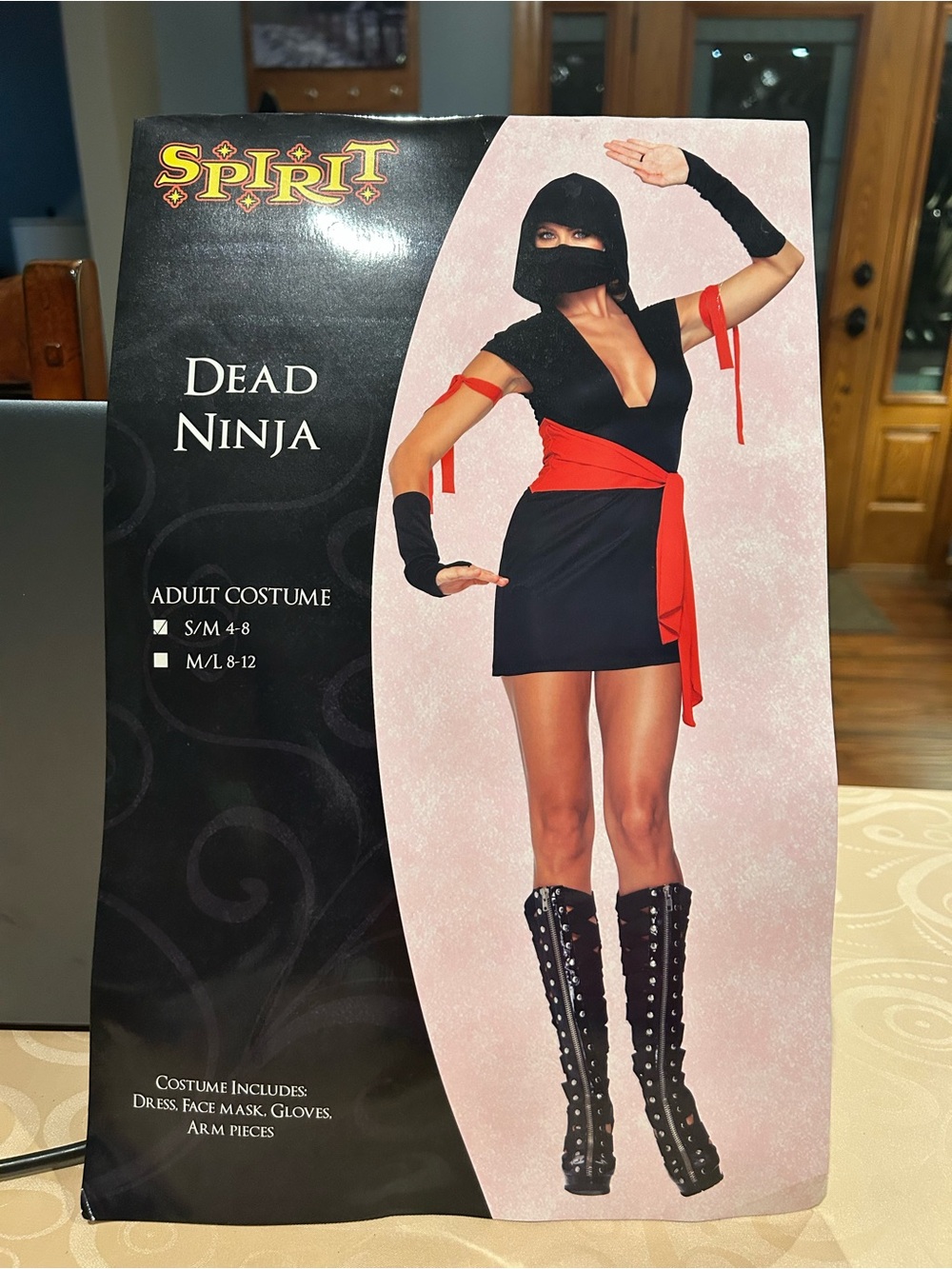 Spirit Dead Ninja Costume - Black & Red
